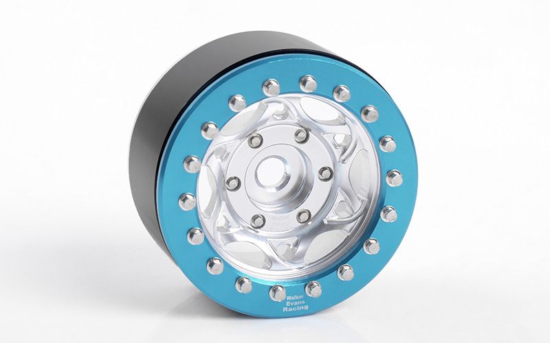 RC4WD 1.55" Walker Evans 501 Legend Beadlock Wheels(Slvr/Blu)(4) - Click Image to Close