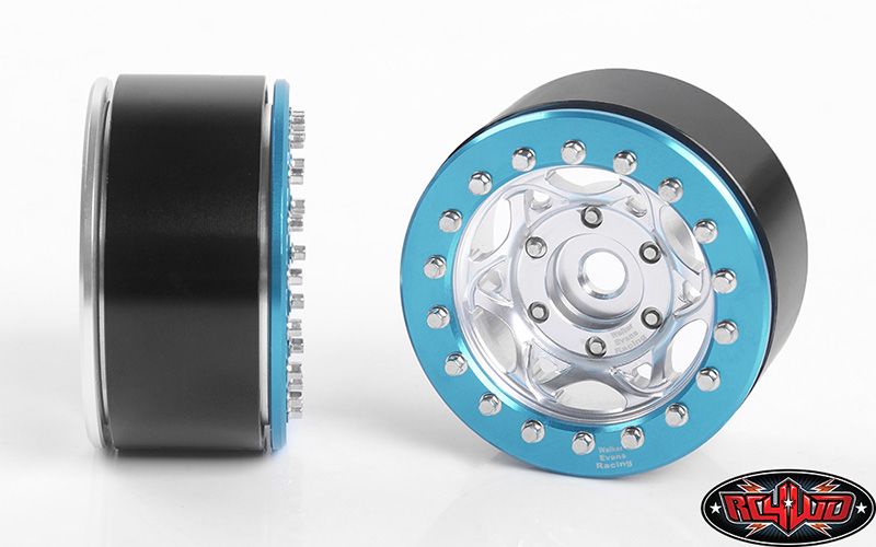 RC4WD 1.55" Walker Evans 501 Legend Beadlock Wheels(Slvr/Blu)(4) - Click Image to Close