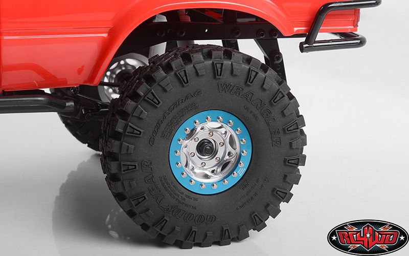 RC4WD 1.55" Walker Evans 501 Legend Beadlock Wheels(Slvr/Blu)(4)