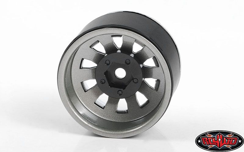RC4WD 1.9" 5 Lug Steel Wheels With Beauty Ring (Silver) (4)