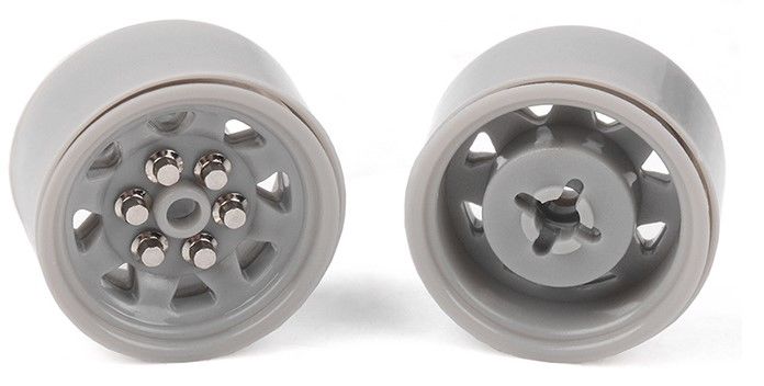 RC4WD 0.7" OEM Plastic Beadlock Wheels (Grey) (4) - Click Image to Close