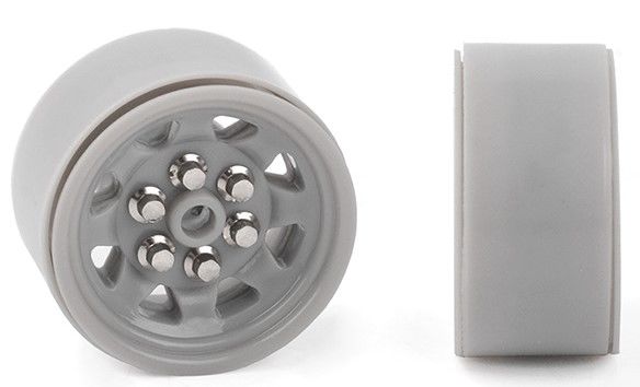 RC4WD 0.7" OEM Plastic Beadlock Wheels (Grey) (4) - Click Image to Close