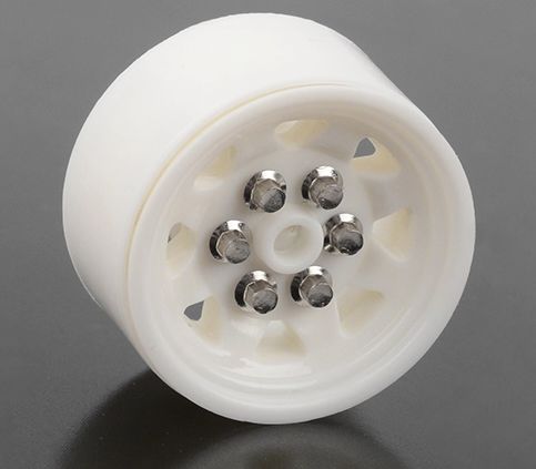 RC4WD 0.7" OEM Plastic Beadlock Wheels (White) (4)