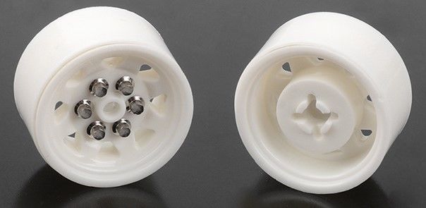 RC4WD 0.7" OEM Plastic Beadlock Wheels (White) (4) - Click Image to Close