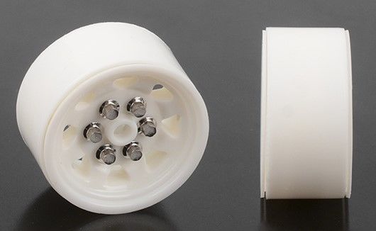 RC4WD 0.7" OEM Plastic Beadlock Wheels (White) (4) - Click Image to Close