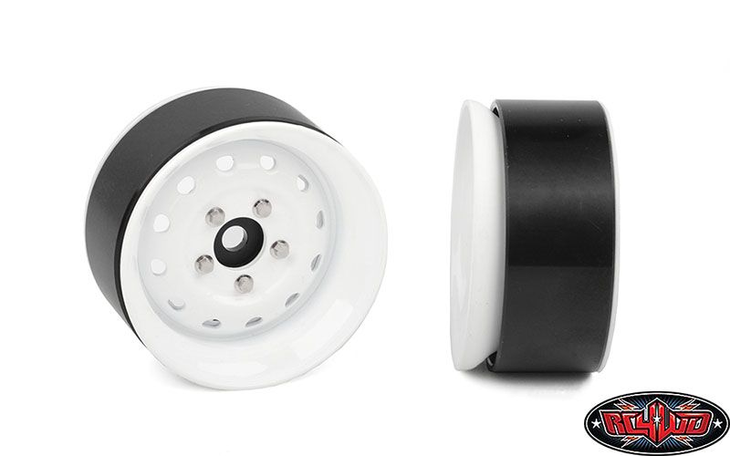 RC4WD 1.9" Heritage Edition Stamped Steel Wheels (White) (4) - Click Image to Close