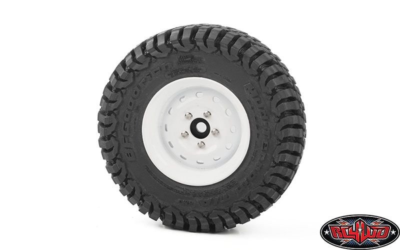 RC4WD 1.9" Heritage Edition Stamped Steel Wheels (White) (4) - Click Image to Close