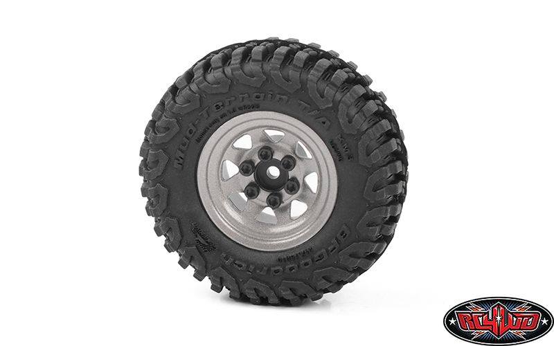 RC4WD 1.0" Stamped Steel Stock Beadlock Wheels (Plain) (4)