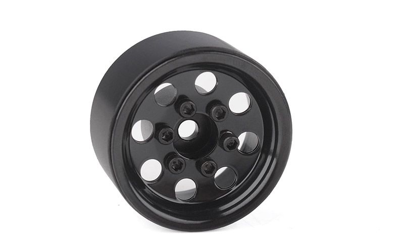 RC4WD 1.0" Pro8 Stamped Steel Beadlock Wheels (Black) (4)