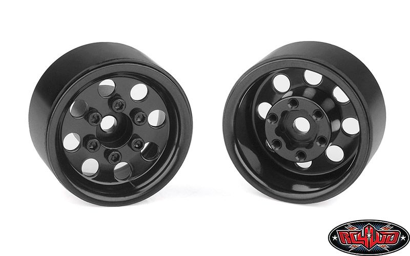 RC4WD 1.0" Pro8 Stamped Steel Beadlock Wheels (Black) (4)
