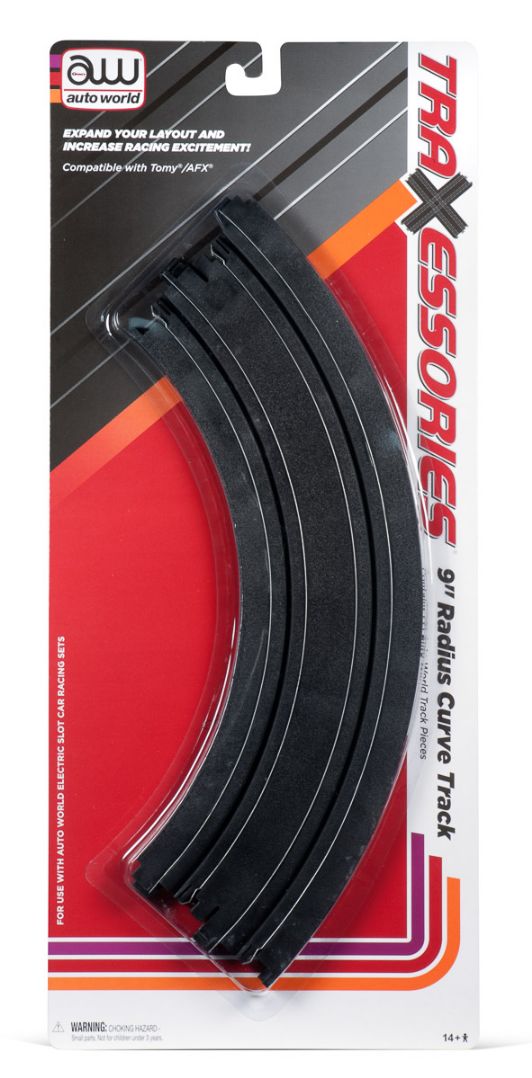 Auto World Traxxessories 2 Pk. 9" Curved Track