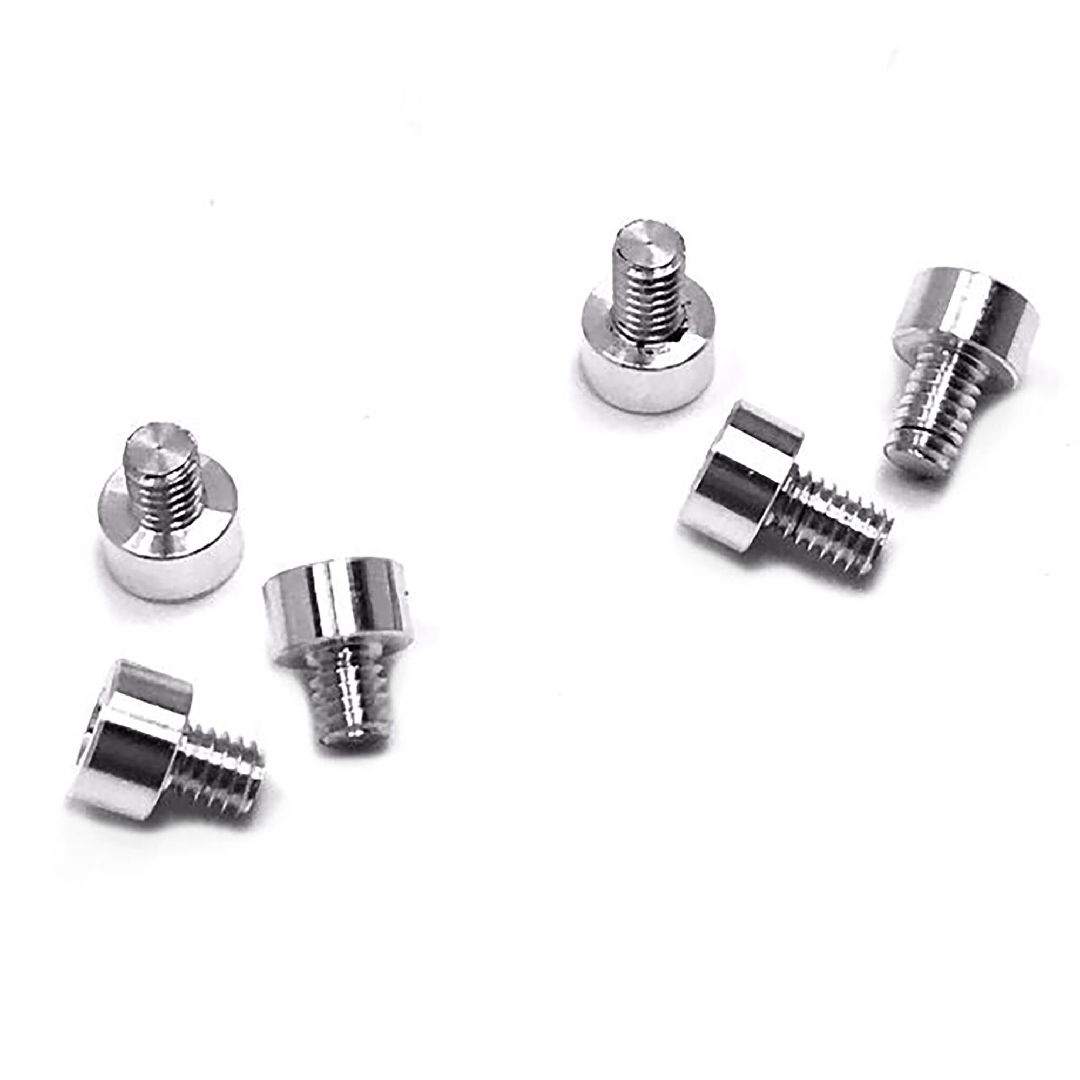 Trinity X-Factor Aluminum Screw Kit Silver 3ea 5mm, 6mm (6)