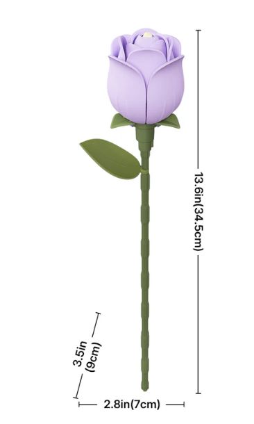 Rowood DIY Lavender Rose 3D Wooden Puzzle