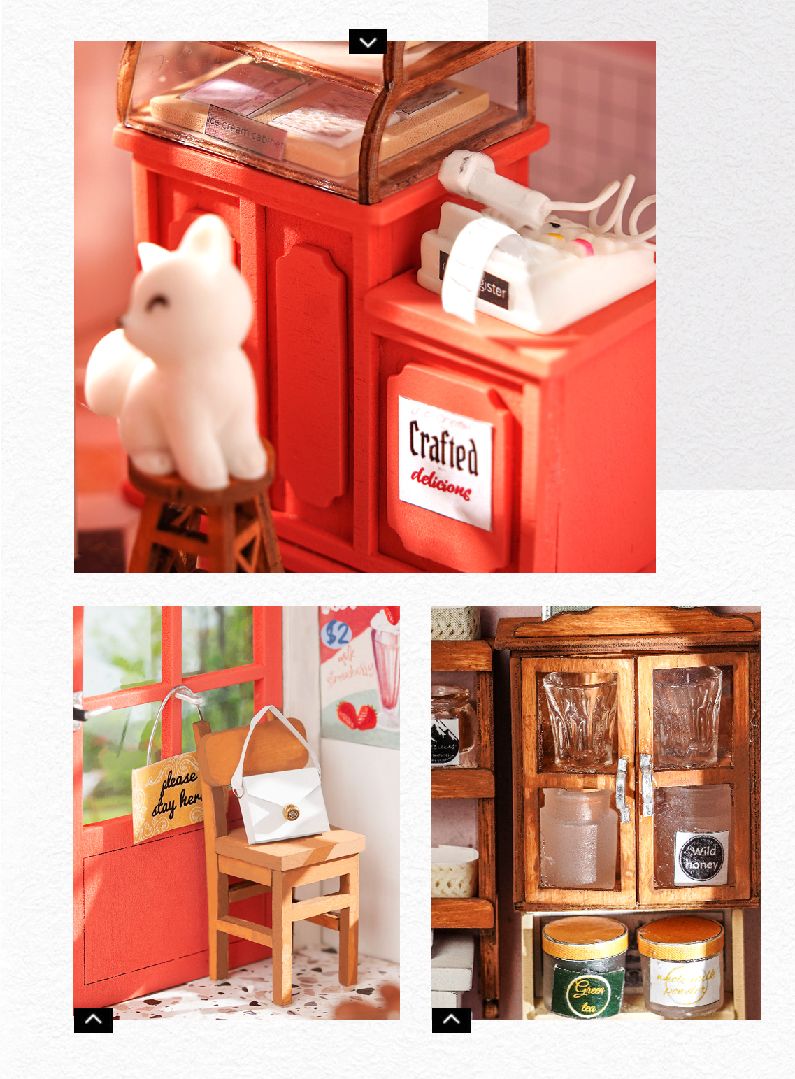 Rolife Honey Ice-cream Shop DIY Miniature House Kit
