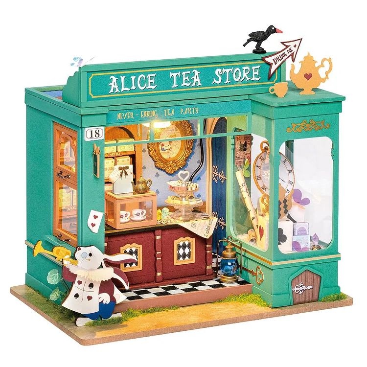Rolife Alice's Tea Store DIY Miniature House Kit - Click Image to Close