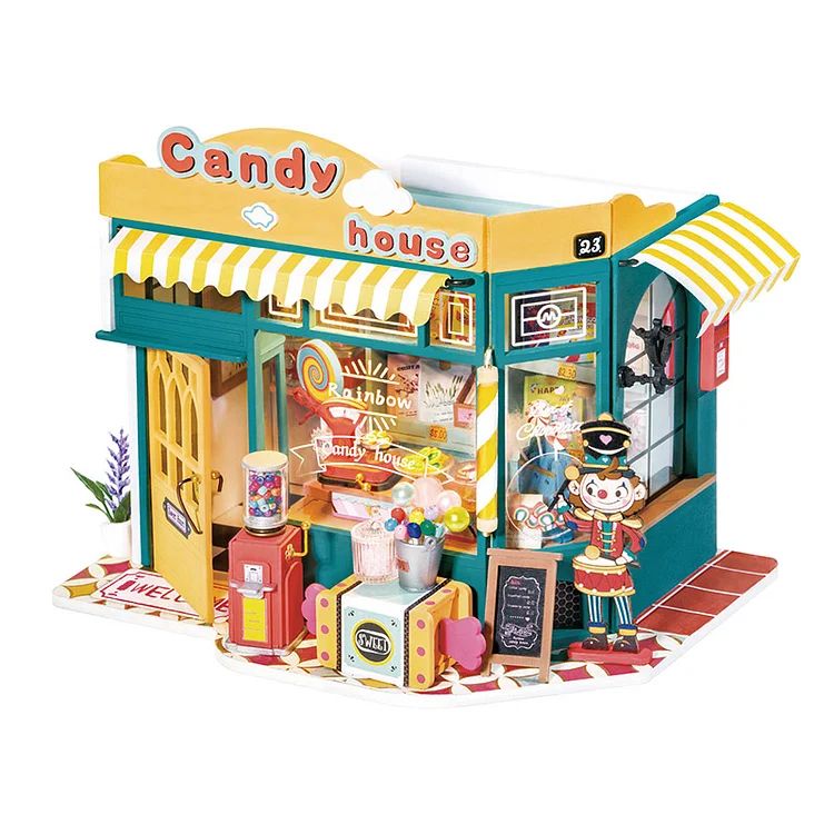 Rolife Rainbow Candy House DIY Miniature House