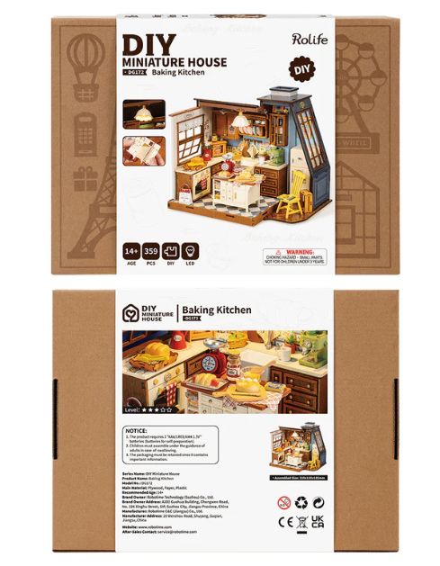 Rolife Baking Kitchen DIY Miniature House Kit