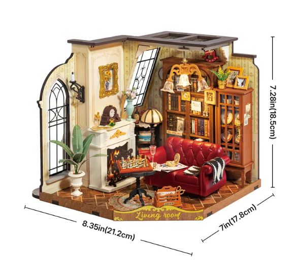 Rolife Catherine's Living Room DIY Miniature House Kit