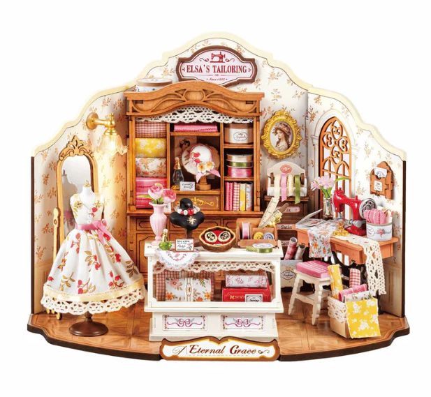 Rolife Elsa's Tailoring DIY Miniature House Kit