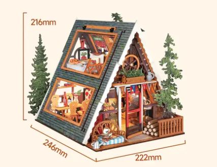Rolife A-Frame Cabin DIY Miniature House Kit