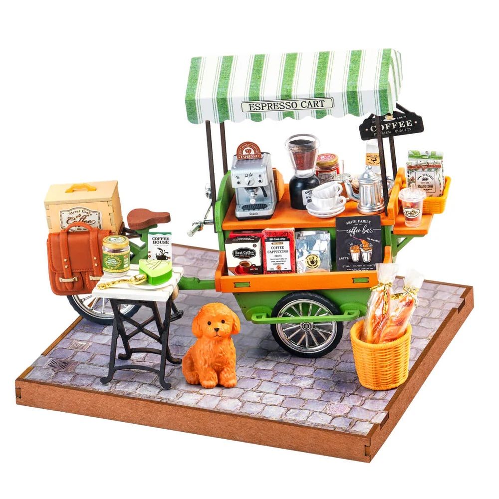 Rolife Aromatic Coffee Cart DIY Miniature House