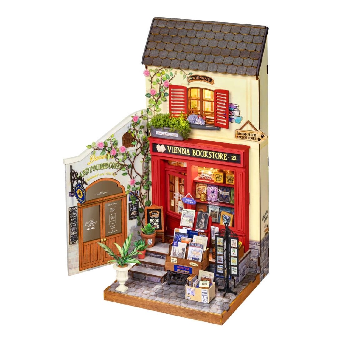 Rolife Vienna Bookstore DIY Miniature House