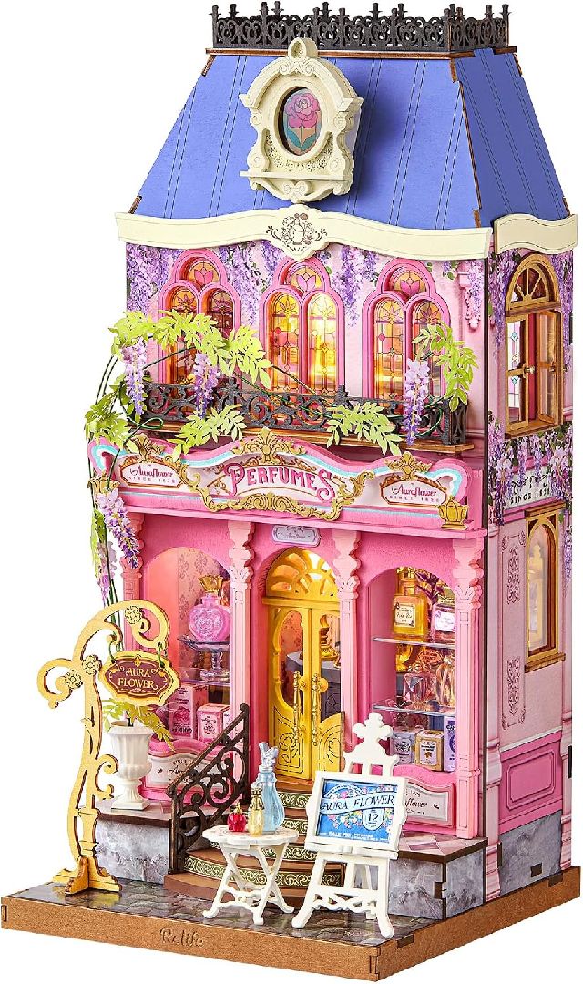 Rolife Floral Perfume Shop Miniature House Kit