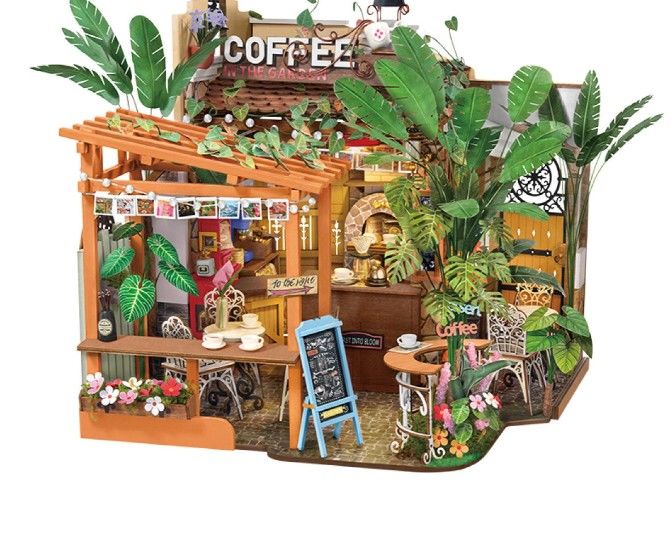 Rolife Leafree Café DIY Minature House Kit