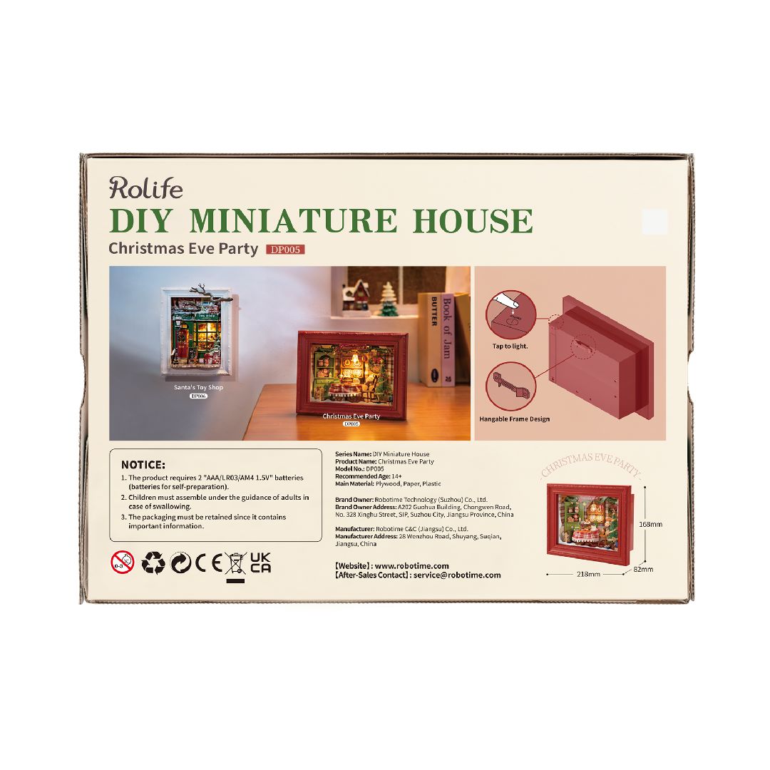 Rolife Christmas Eve Party 3D Wooden Puzzle