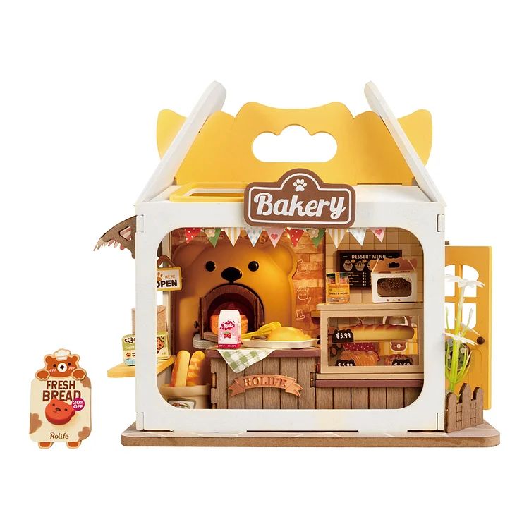 Rolife Teddy's Breadbox DIY Miniature House Kit - Click Image to Close