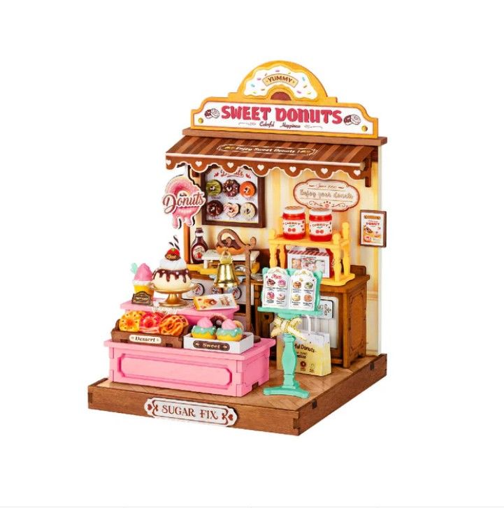 Rolife Sweetie's Donut Shop DIY Miniature House Kit