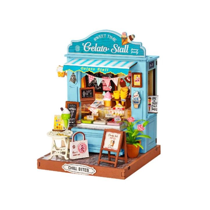 Rolife Gelato Stall DIY Miniature House Kit