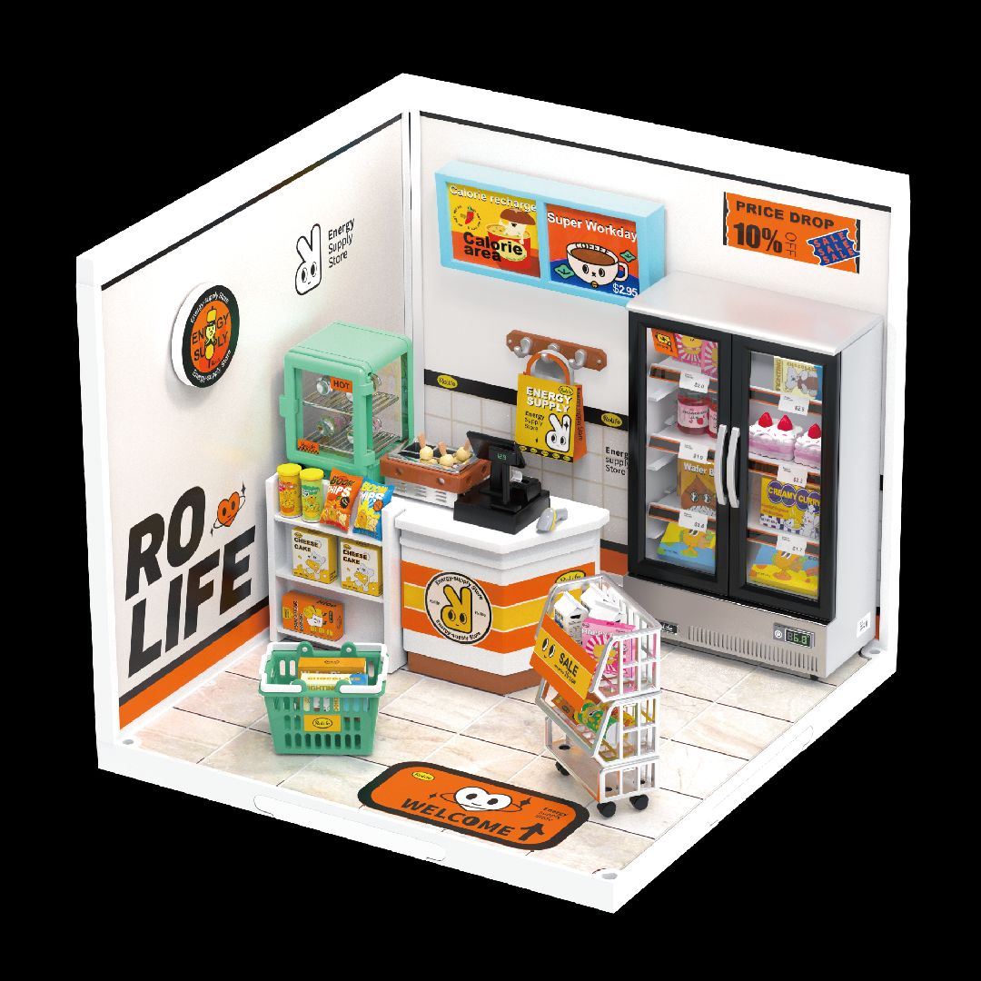 Rolife Super Creator Energy Supply Store Plastic House Kit - Click Image to Close