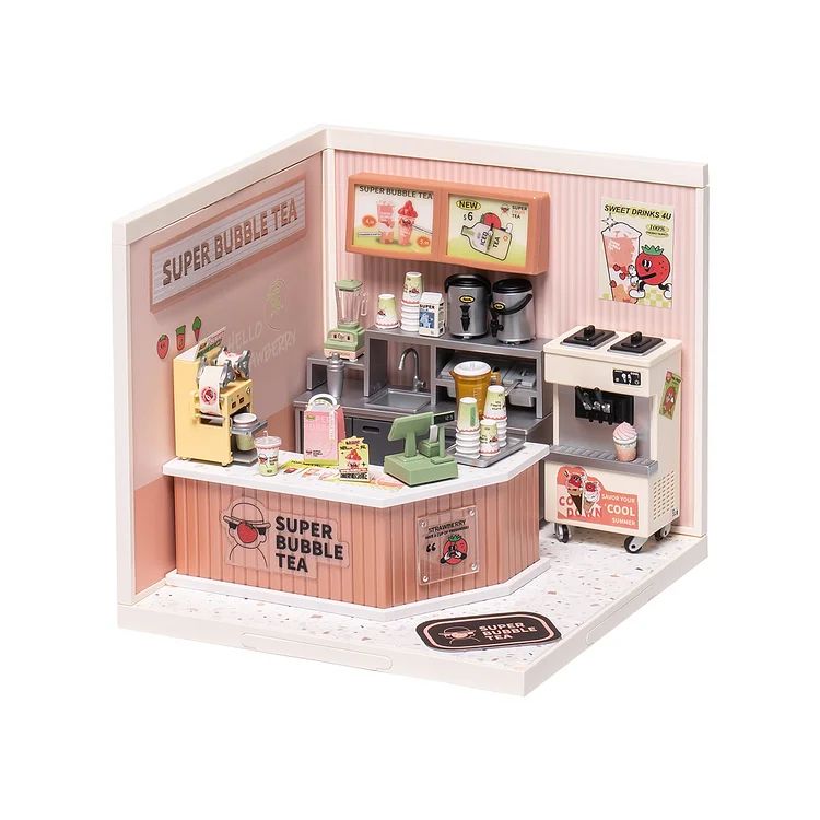 Rolife Super Creator Double Joy Bubble Tea Plastic House Kit