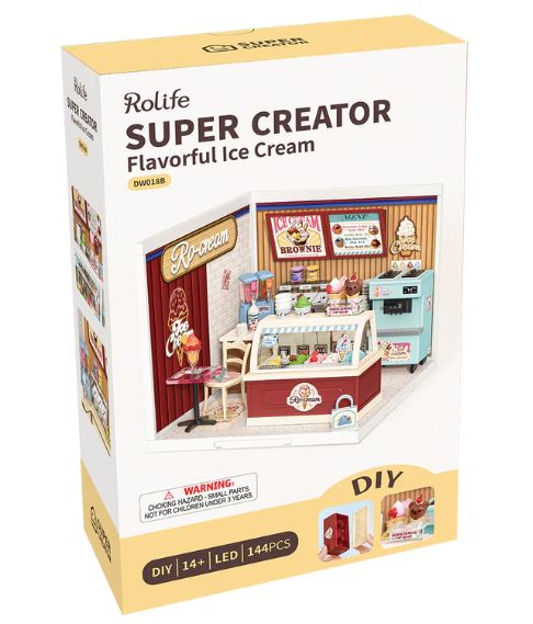 Rolife Flavorful Ice Cream DIY Plastic Miniature House