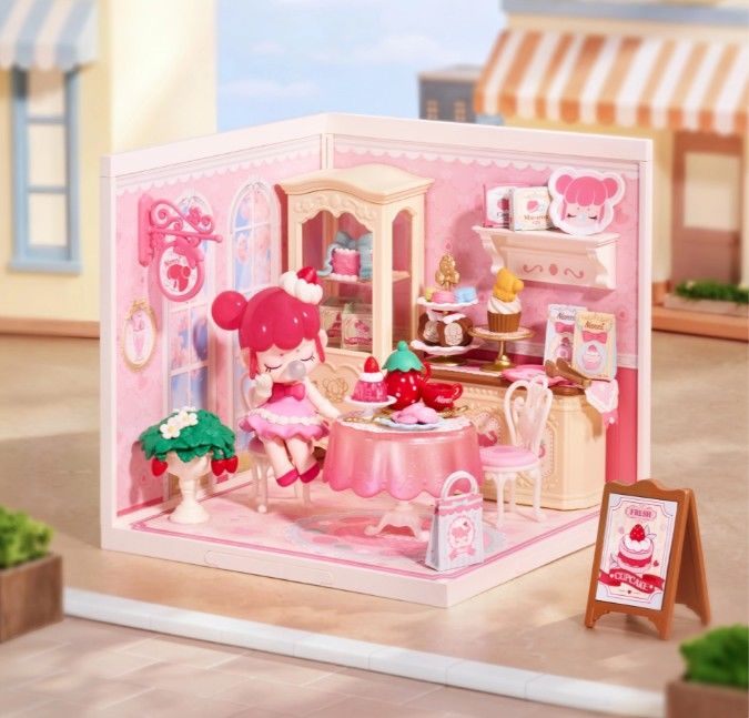 Rolife Nanci's Strawberry Teatime DIY Plastic Minature House
