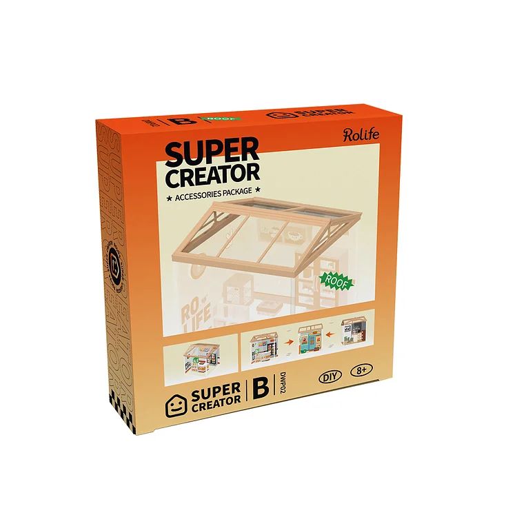 Rolife Dust Proof Roof for Super Creator Super Store - Click Image to Close