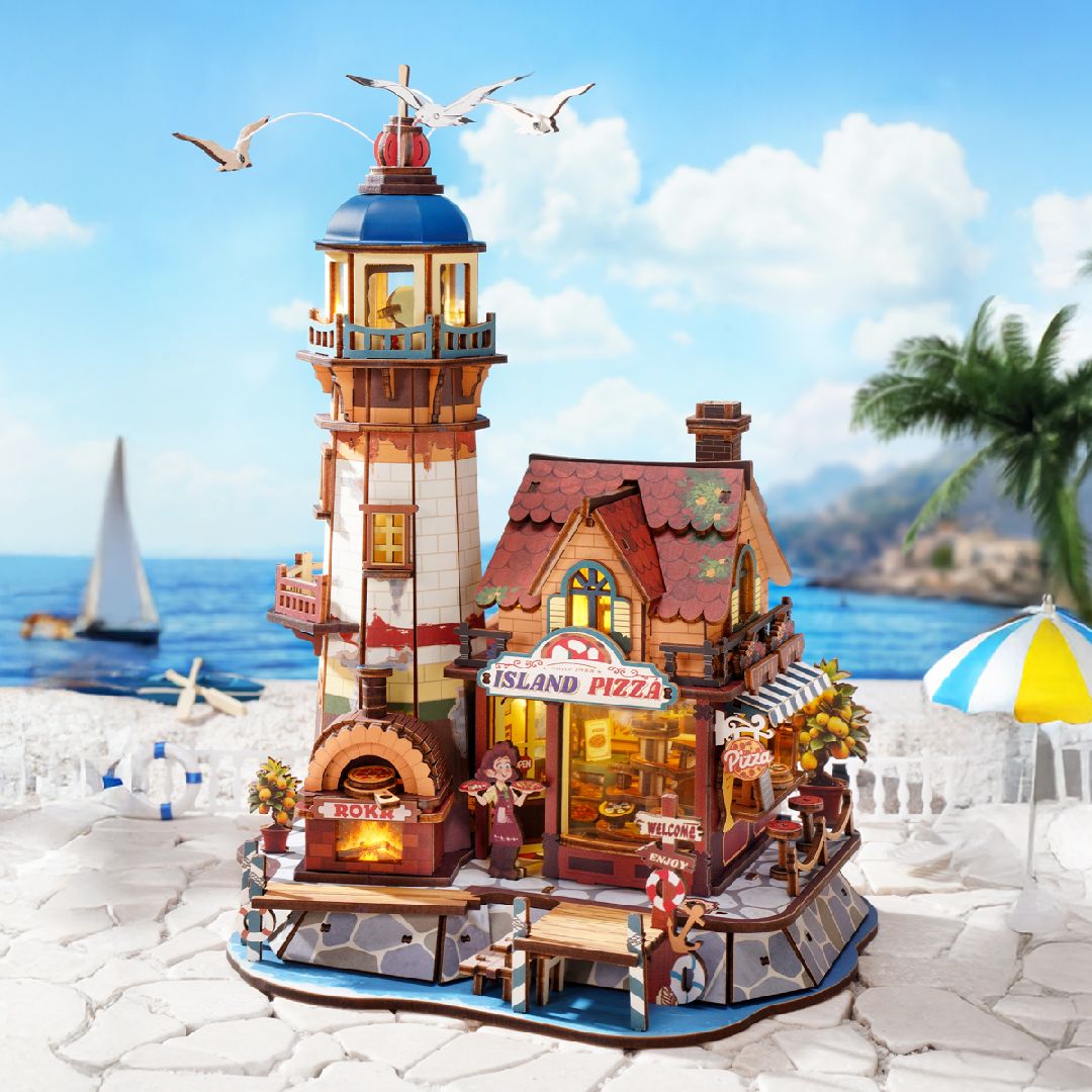 ROKR Chillbay Pizzeria 3D Wooden Puzzle