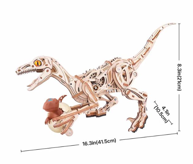 ROKR Velociraptor 3D Wooden Puzzle