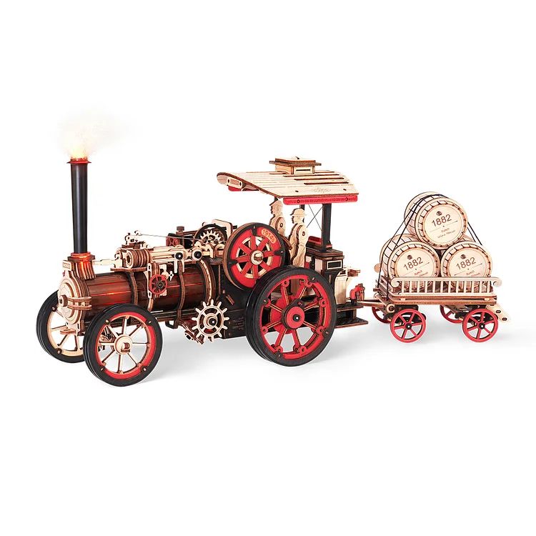 ROKR Steam Engine 3D Wooden Puzzle - Click Image to Close