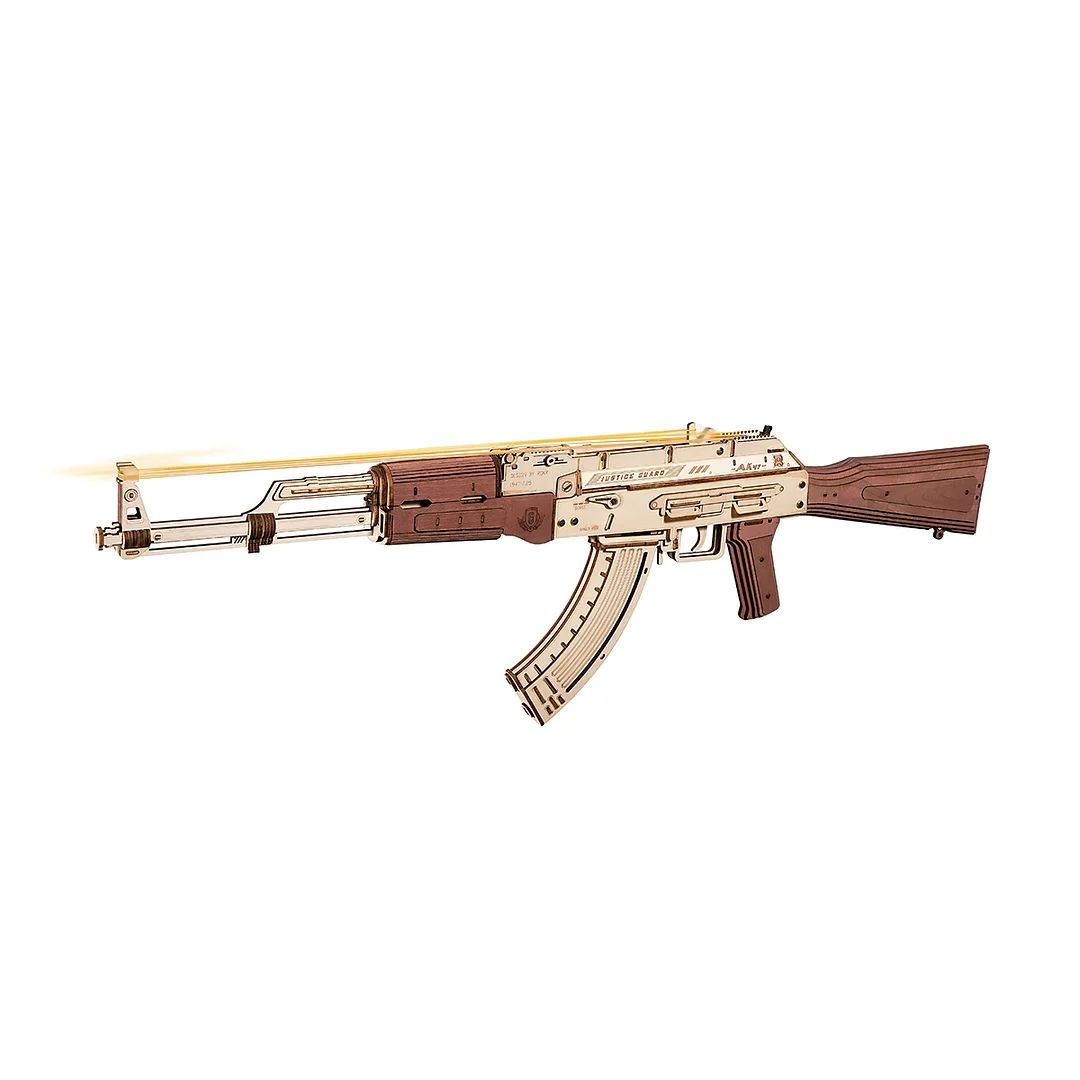ROKR AK-47 Assault Rifle Gun Toy 3D Wooden Puzzle
