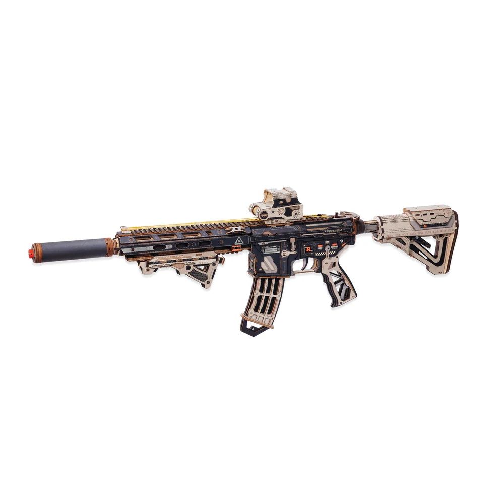 ROKR M416 Carbine 3D Wooden Puzzle Kit