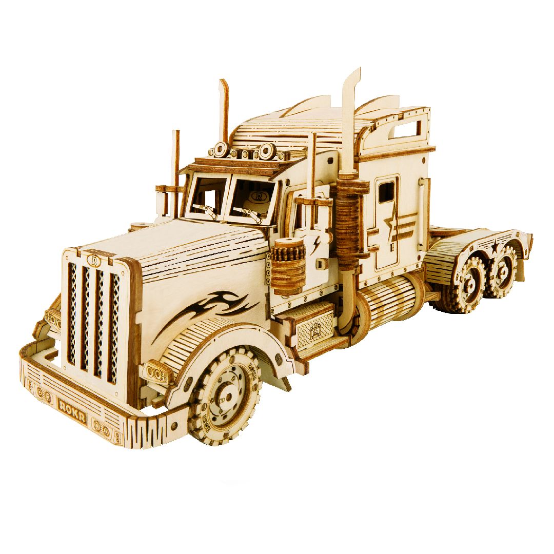 ROKR Heavy Truck Scale Model 3D Wooden Puzzle