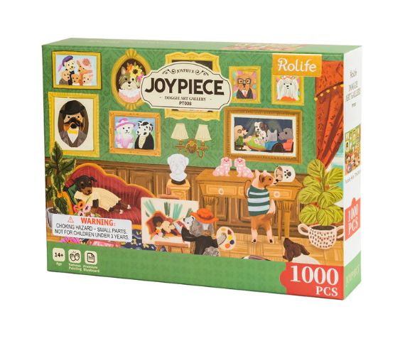 Rolife Doggie Art Gallery 1000 Piece Jigsaw Puzzle