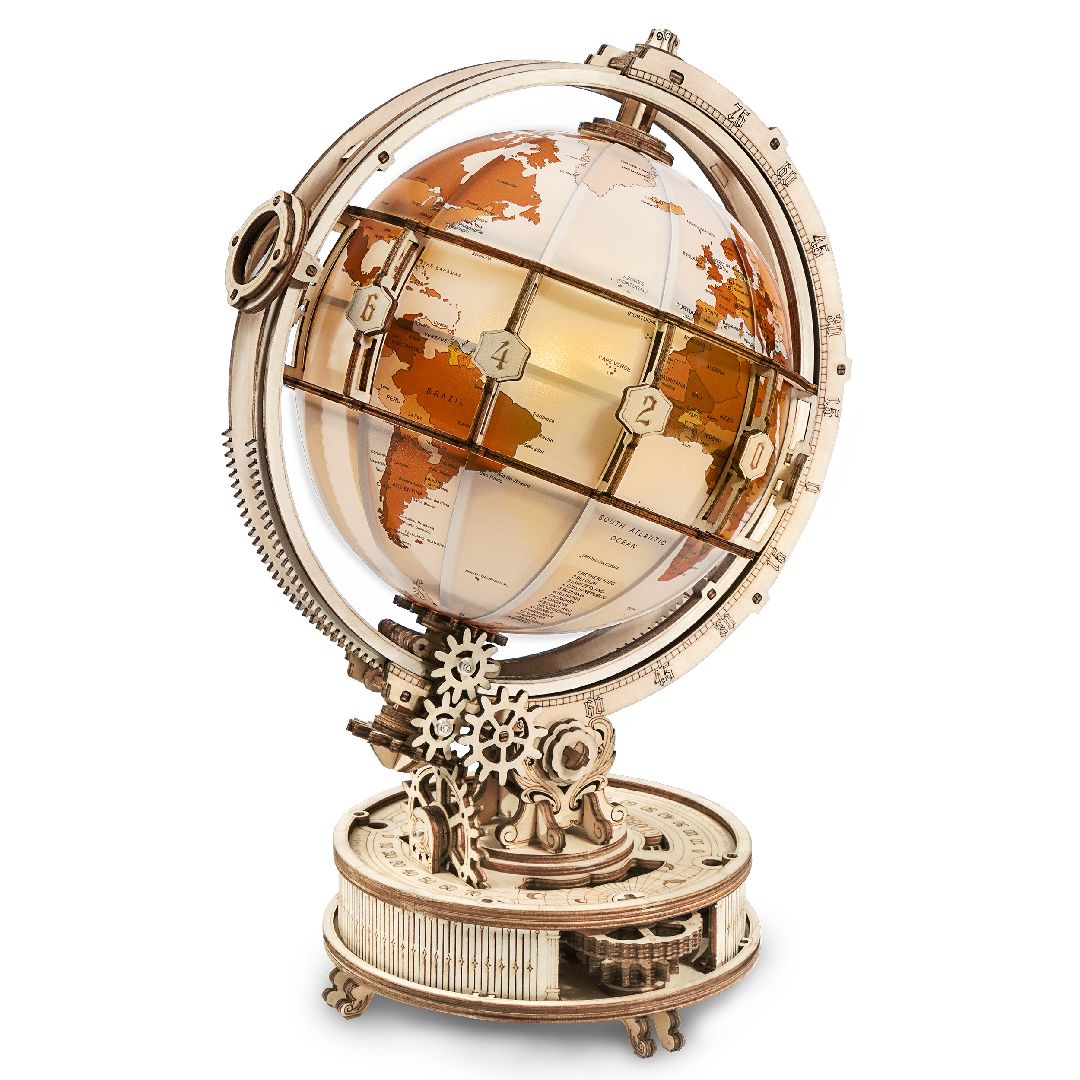 ROKR Luminous Globe 3D Wooden Puzzle