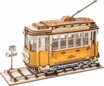 Rolife Retro Tramcar 3D Wooden Puzzle
