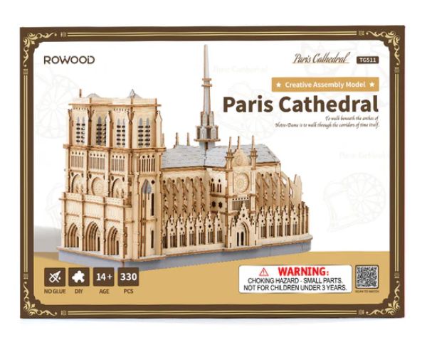 Rowood Paris Cathedral 3D Wooden Puzzle