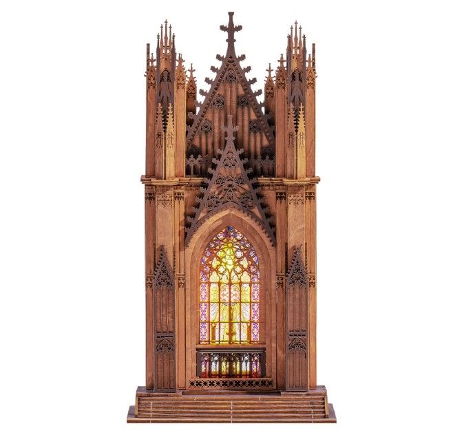 Rolife Twin-Tower Cathedral 3D Wooden Puzzle