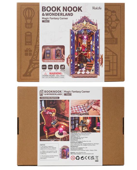 Rolife Magic Fantasy Corner DIY Book Nook Shelf Inset
