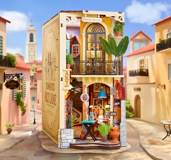 Rolife Romantic Art Lane DIY Book Nook